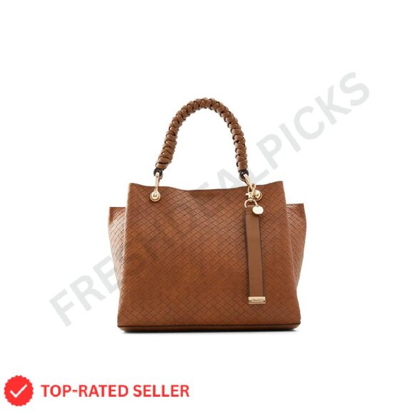 Synthetic Tote Bag Spacious Chic Minimal Everyday Shoulder Strap Adjustable